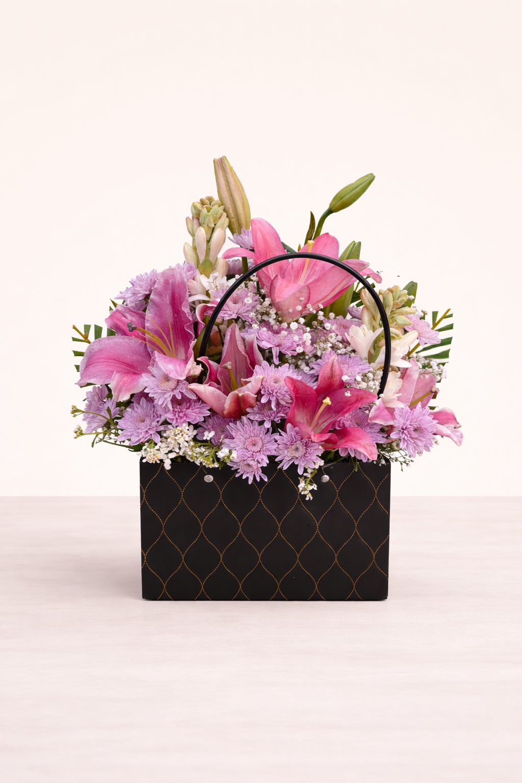 Pink Lily Basket