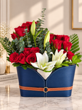 Royal Red Rose & Lily Elegance