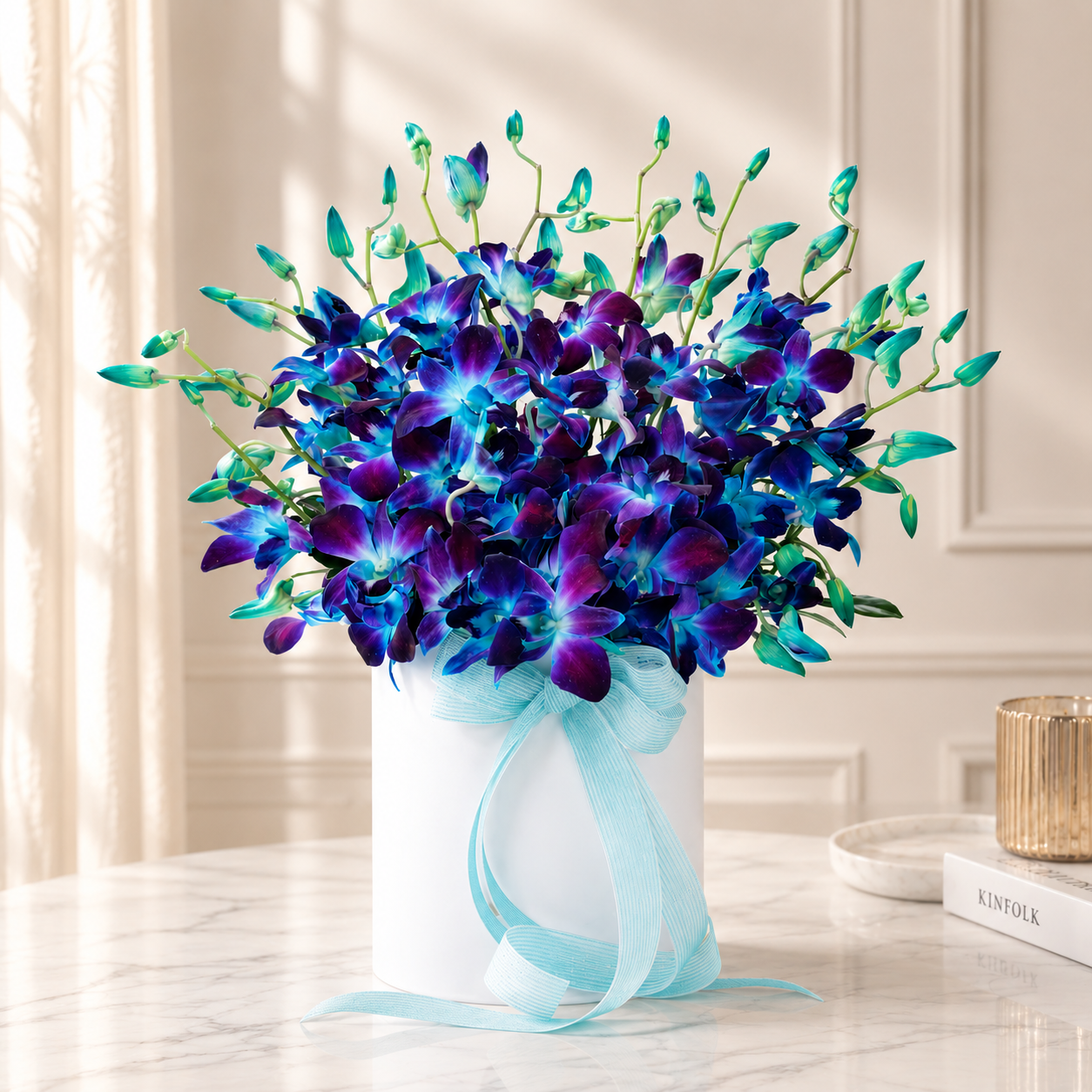 Eternal Blue Orchids Box