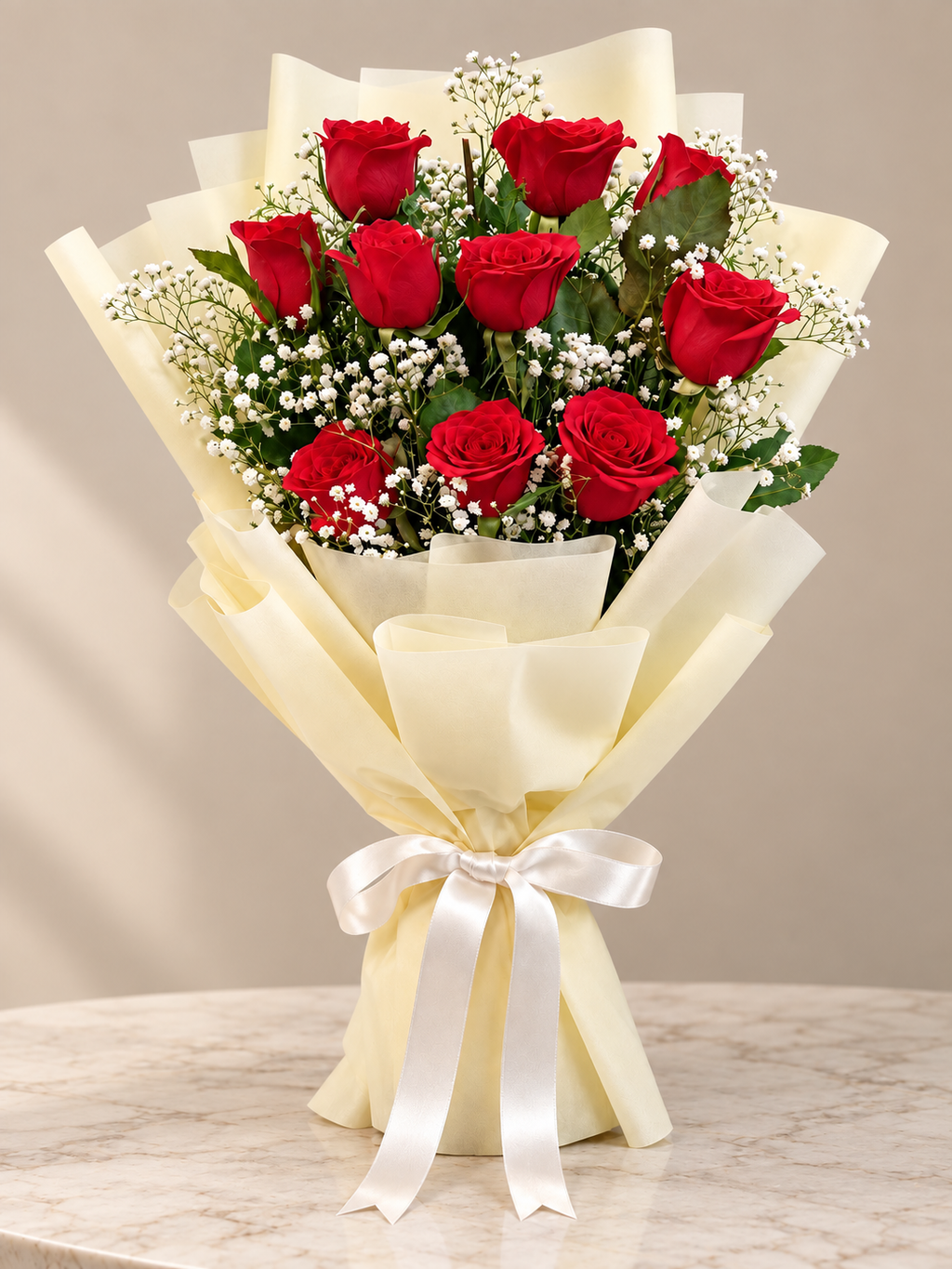 Timeless Red Roses Bouquet